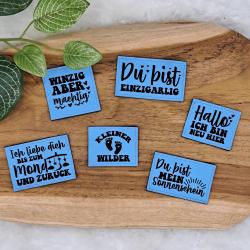 Kunstlederlabel "Kind Baby Liebe"